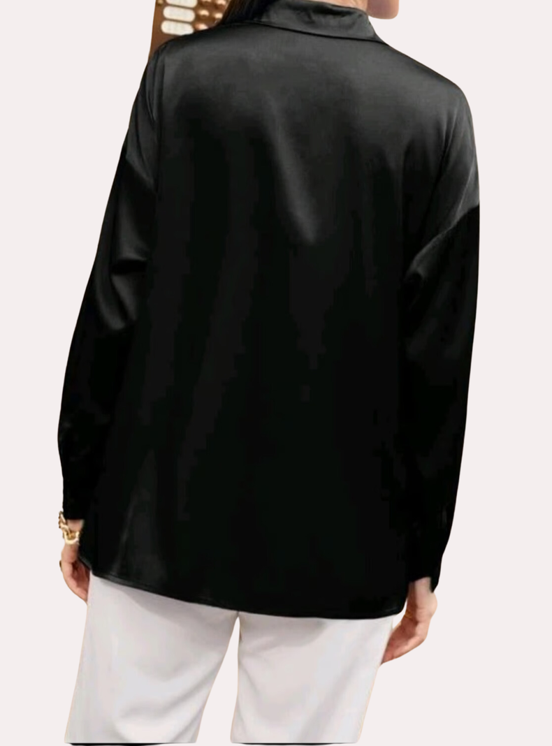 Blusa larga satinada-1