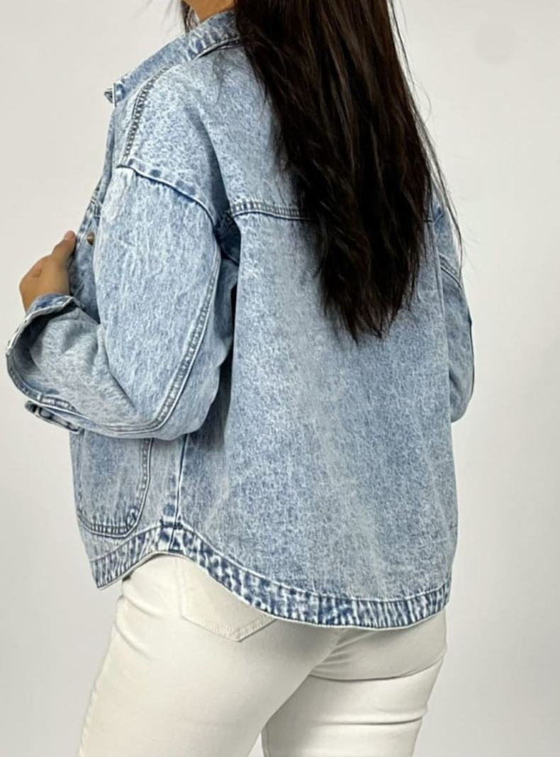 Chaqueta de mezclilla oversize -1