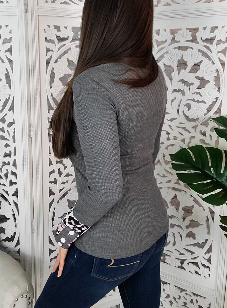 Polera de tela waffle-4
