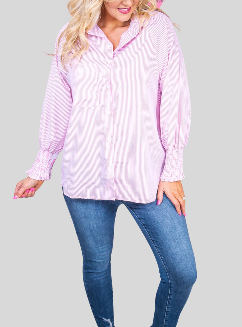 Camisa oversize con bolsillos-0