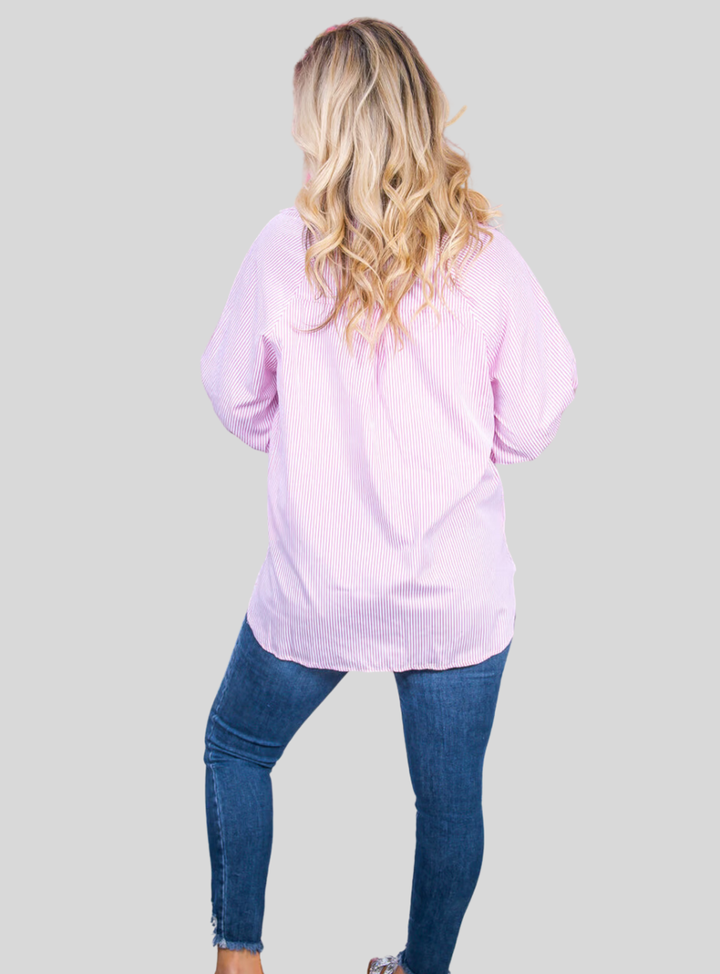 Camisa oversize con bolsillos-1