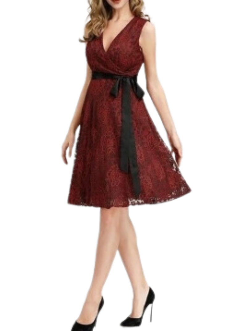 Vestido con encaje talla M-1