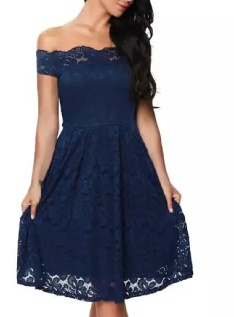 Vestido de encaje LXL-0