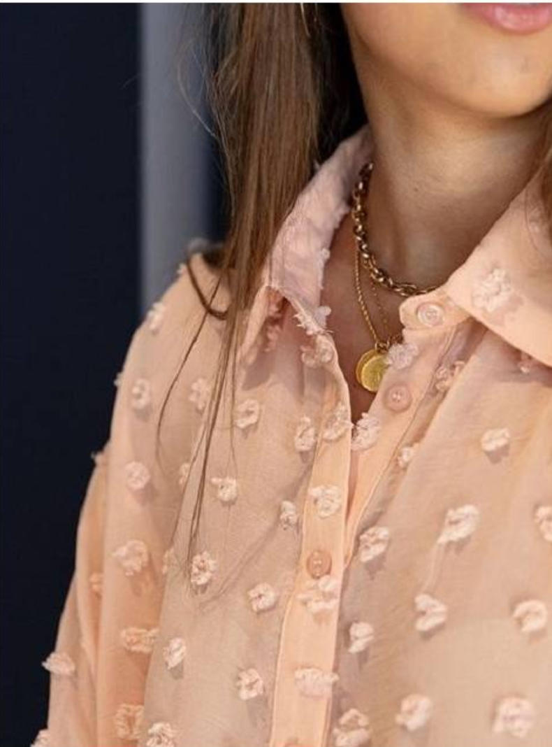 Camisa abotonada punto suizo-1