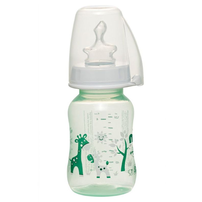 Mamadera tetina ortodóntica Silicona anticólicos Ciervo Verde 125 ml-0
