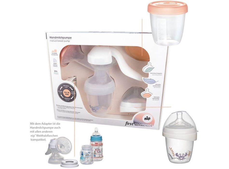 Extractor de leche manual Nip Pack Todo en 1-5