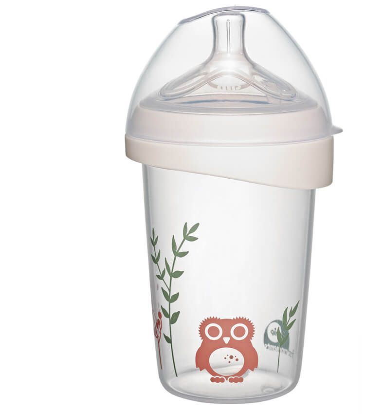 Mamadera Moments Cuello Ancho Búho 270 ml NIP-1