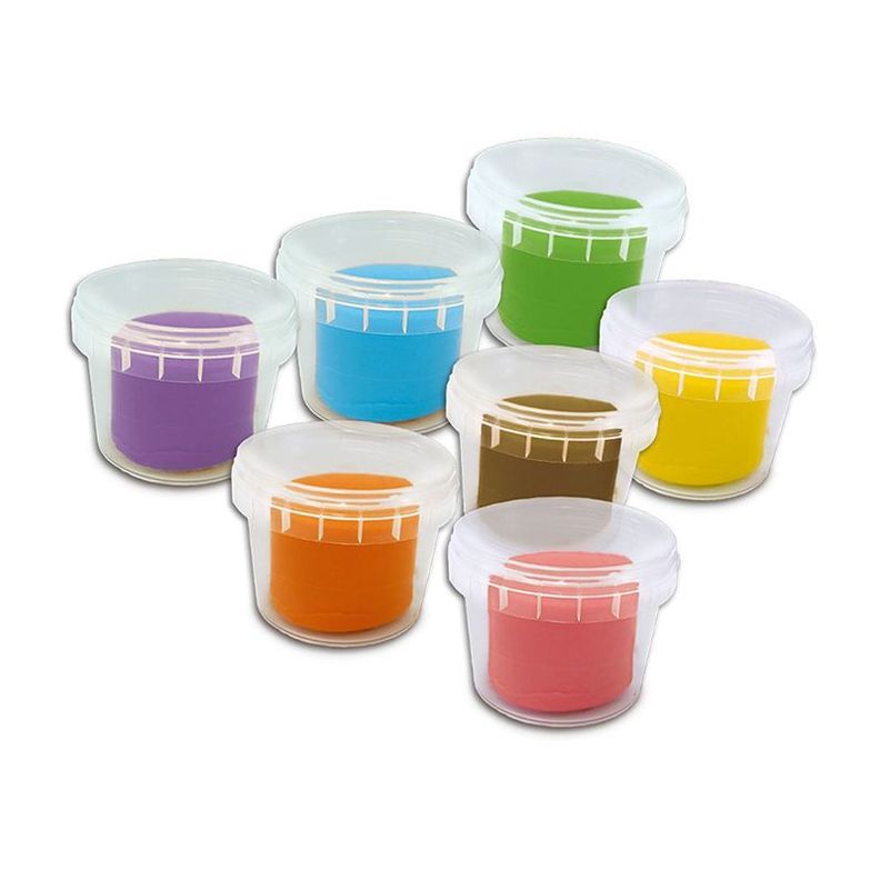 MEGASET DE PLASTILINA ECOLÓGICA, 7×90G CON HERRAMIENTAS, SES-1