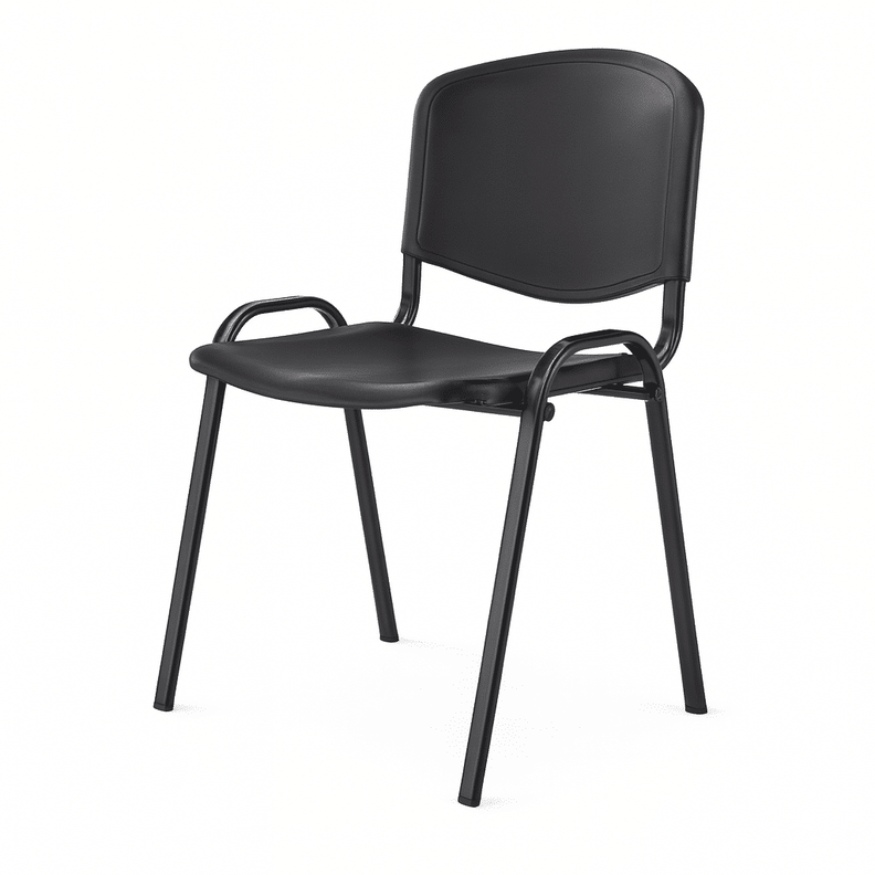 Silla Iso Plastica Negra