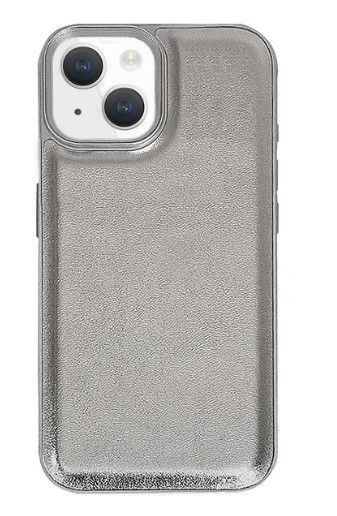 Carcasa Cuero Iphone 11 - Plata-1