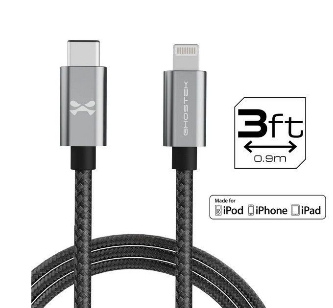 Cable Tipo C - Lightning / 1 Metro / Ghostek NRG Line-1