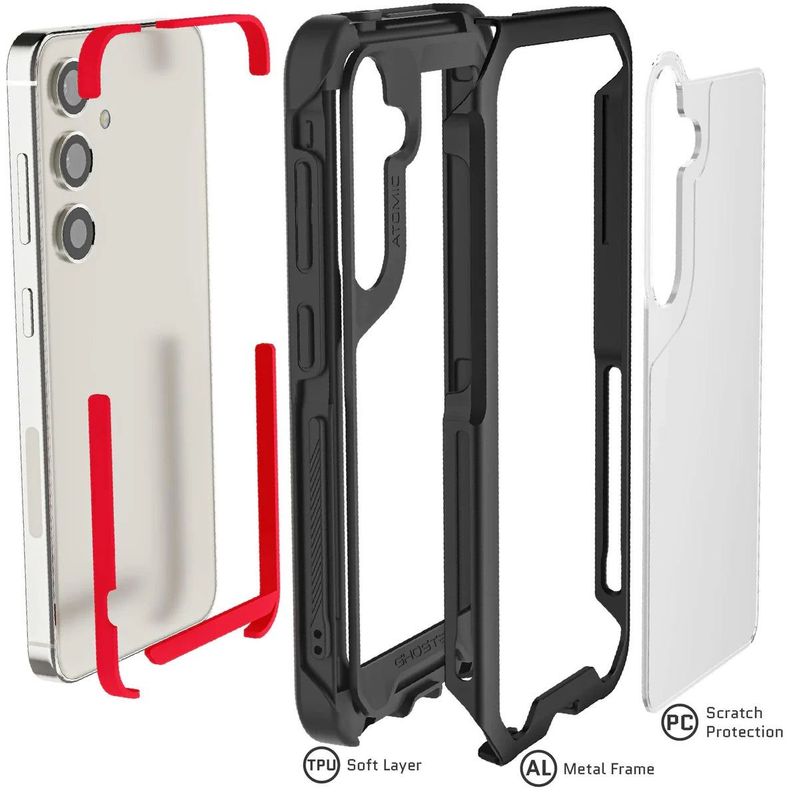 CARCASA GHOSTEK ATOMIC SLIM DE ALUMINIO SAMSUNG S24-3