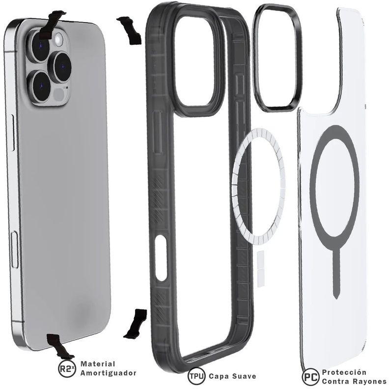 Carcasa Ghostek Covert Iphone 16 Pro Max - Negra-3
