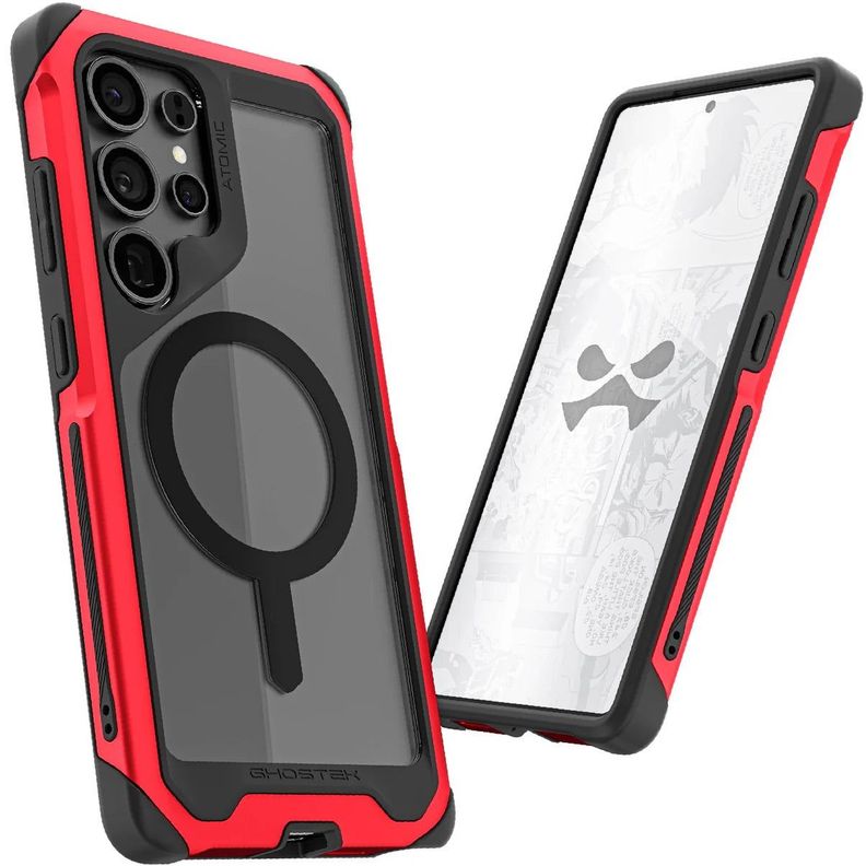 Carcasa Ghostek Atomic Slim Magsafe Samsung S25 Ultra Roja-0