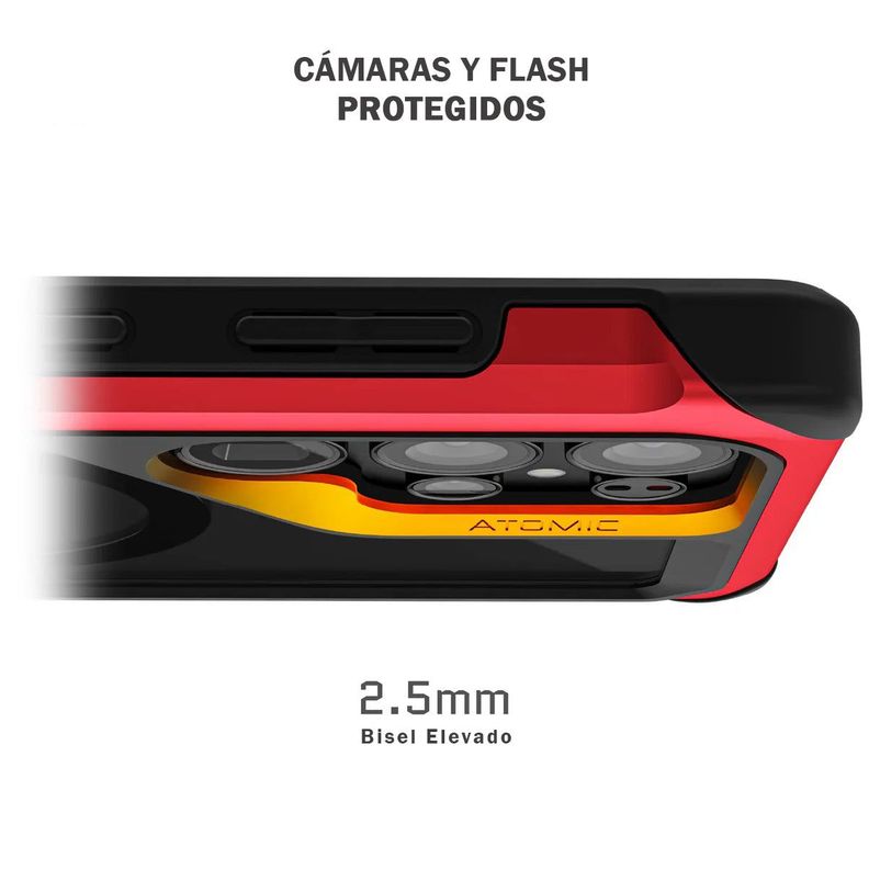 Carcasa Ghostek Atomic Slim Magsafe Samsung S25 Ultra Roja-2