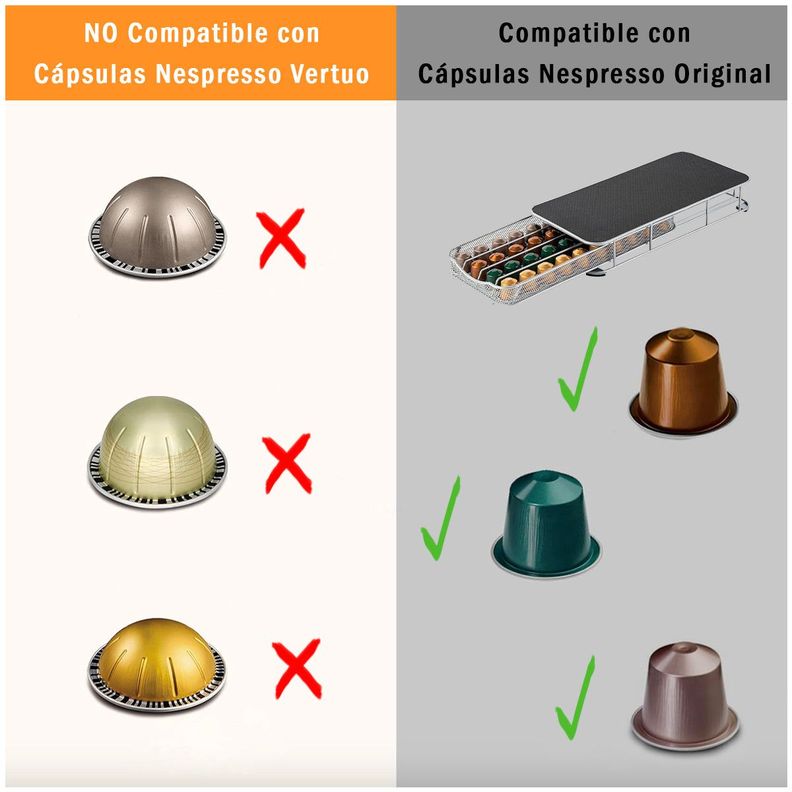 Bandeja Porta Capsulas Nespresso YZ1323 - 40 Capsulas Originales