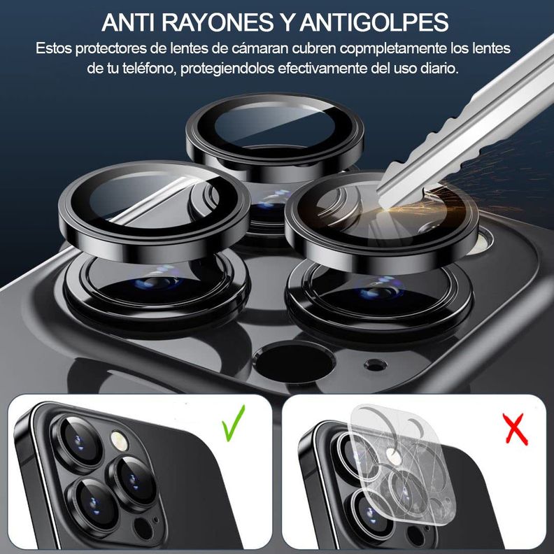 Protector Lente Aluminio Iphone 15 Pro / 15 Pro Max -1
