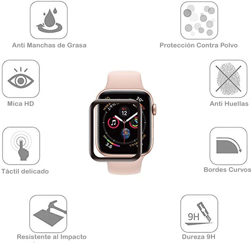 Lamina Vidrio Templado Apple Watch 45 MM-2
