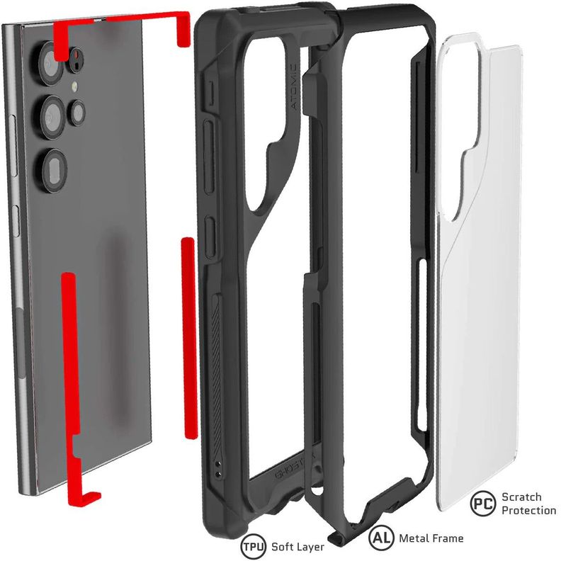 CARCASA GHOSTEK ATOMIC SLIM DE ALUMINIO SAMSUNG S24 ULTRA-4