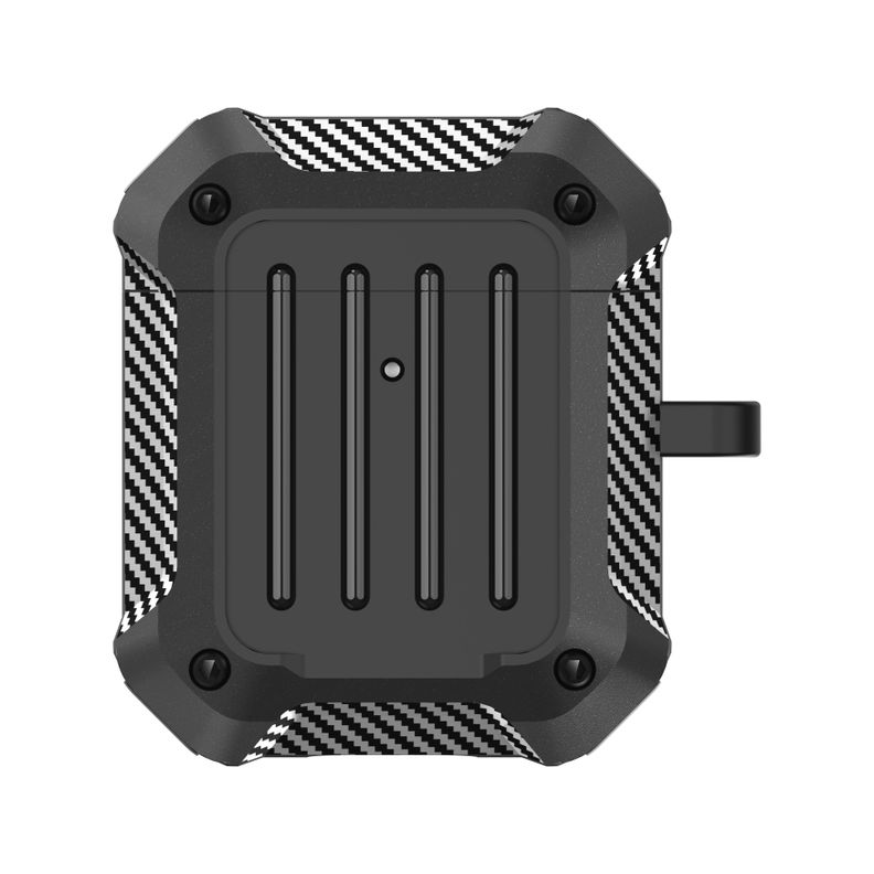 Funda Silicona New Wiwu Airpods Serie 1&2 Negra-0