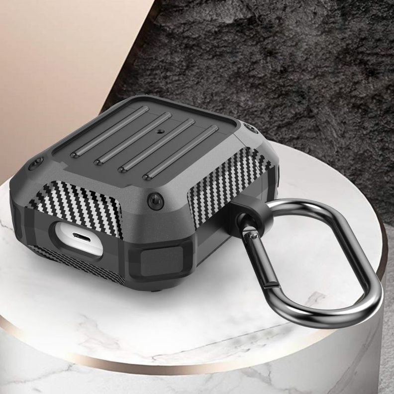 Funda Silicona New Wiwu Airpods Serie 1&2 Negra-2
