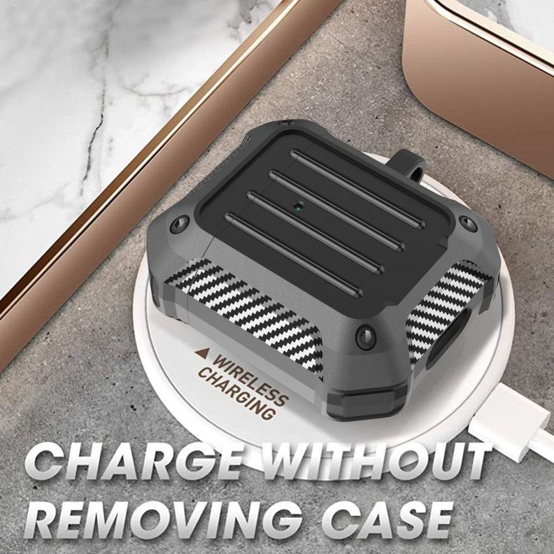Funda Silicona New Wiwu Airpods Serie 1&2 Negra-7