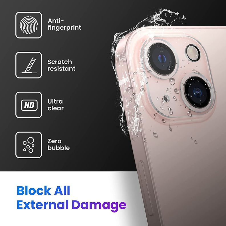 Protector Vidrio Transparente Camara Iphone 14 / 14 Plus-3