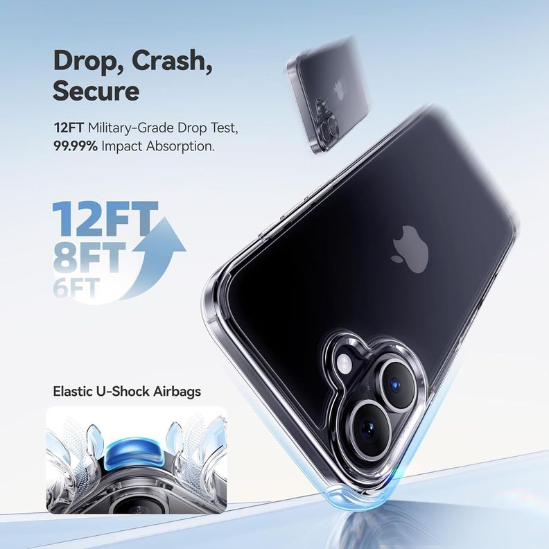 Carcasa Voorca Rígida Delgada Iphone 16 Plus-2
