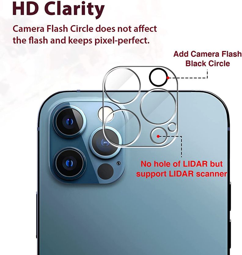 Protector Vidrio Transparente Camara Iphone 14 Pro / 14 Pro Max-1