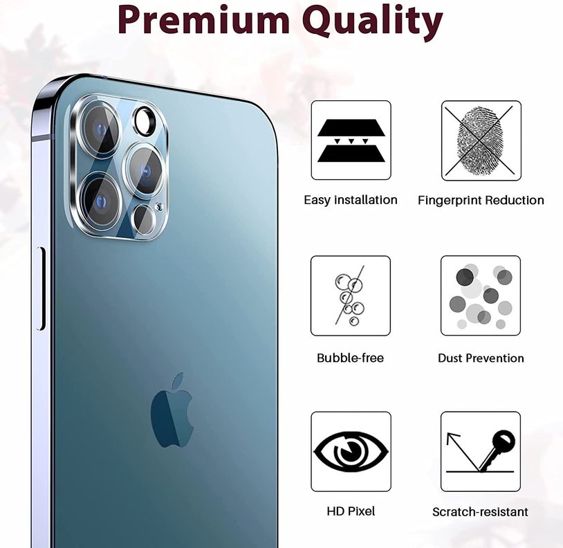 Protector Vidrio Transparente Camara Iphone 14 Pro / 14 Pro Max-3