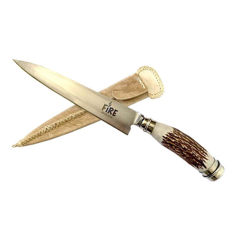 CUCHILLO FIRE INOX CIERVO ALPACA 20CM - FIRE CHILE-1