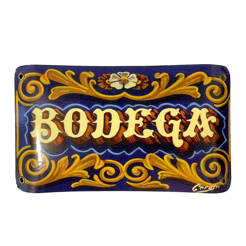 CARTEL CHAPA 13x22 BODEGA (FILETEADO) - FIRE CHILE-0