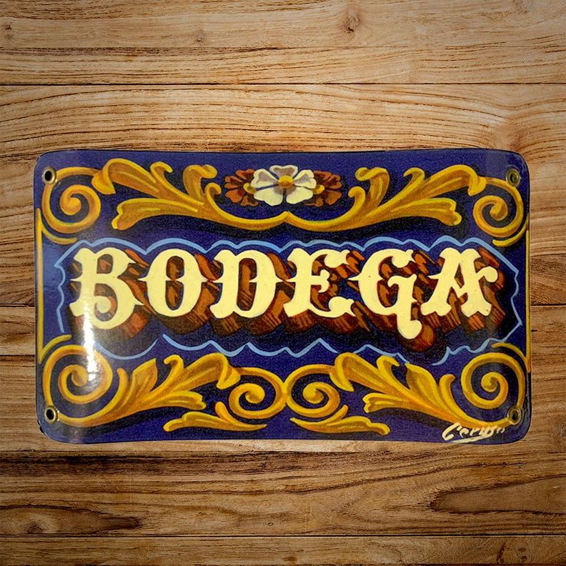CARTEL CHAPA 13x22 BODEGA (FILETEADO) - FIRE CHILE-1