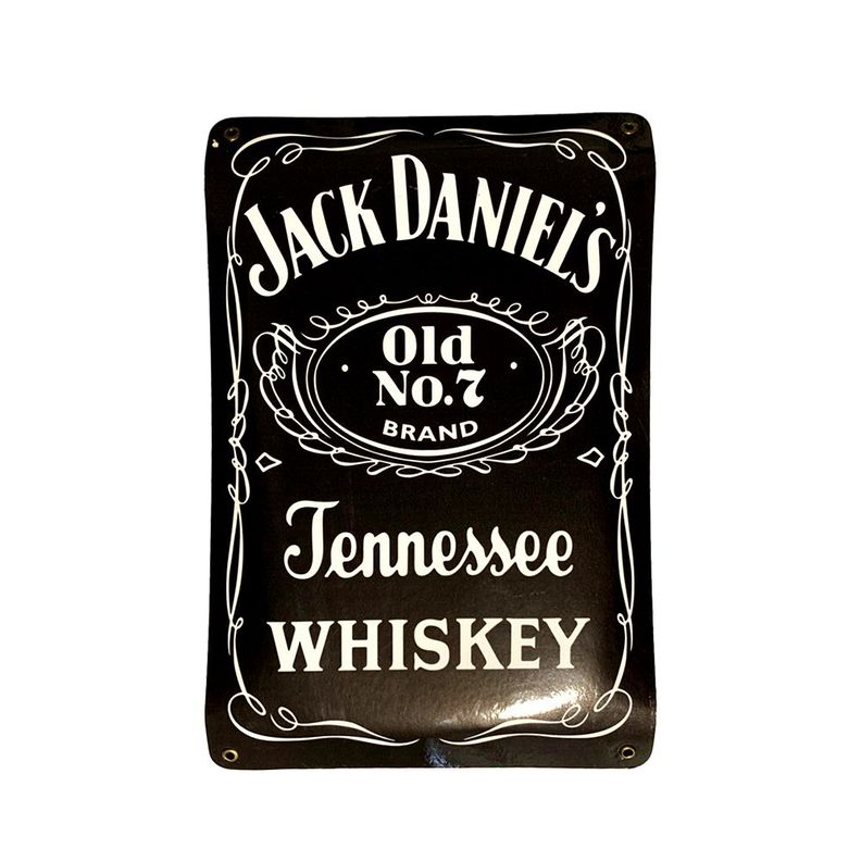 CARTEL CHAPA 25x35 JACK DANIELS NEGRA - FIRE CHILE-0