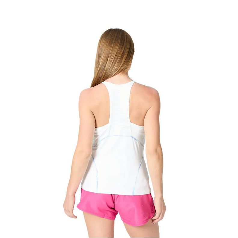 Polera Wilson Mujer Flirty Racerback Blanca Tenis Padel-1