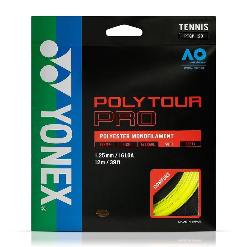 Cuerda Yonex Poly Tour Pro Amarillo 1.20 - 12m