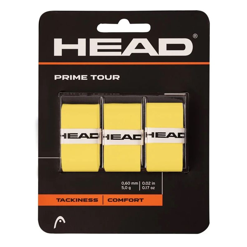 Overgrip Head Prime Tour Amarillo X3 Tenis Padel-0