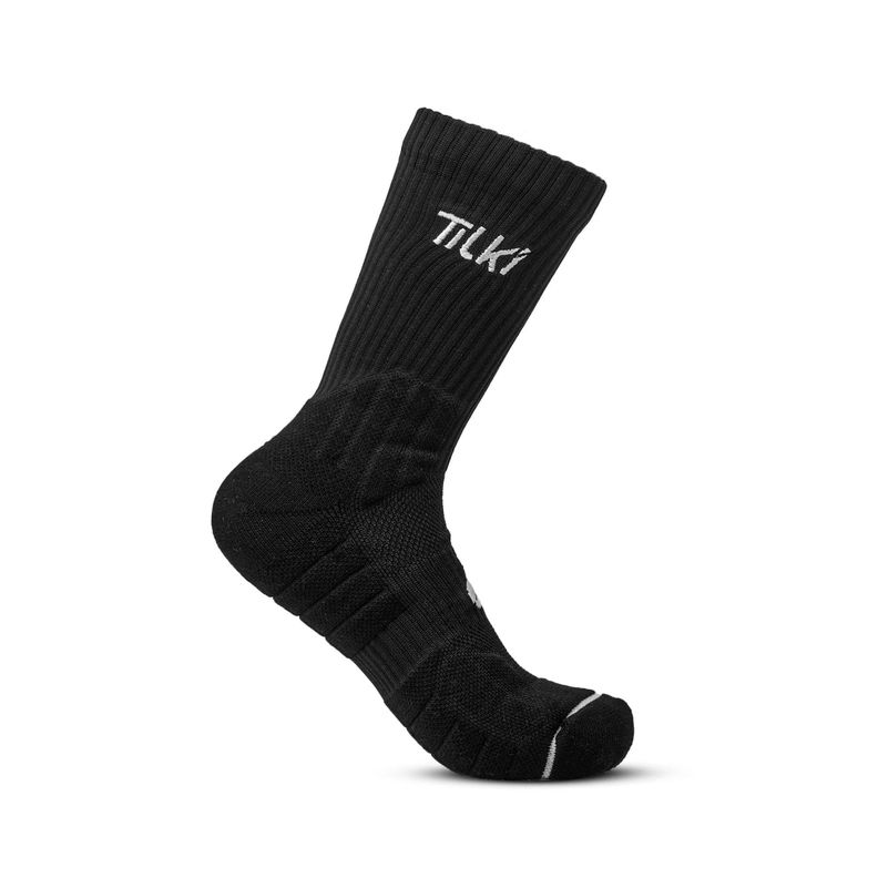 Calcetin Tilki Crew D2 Lehinde Negro/Blanco Tenis Padel 35-38