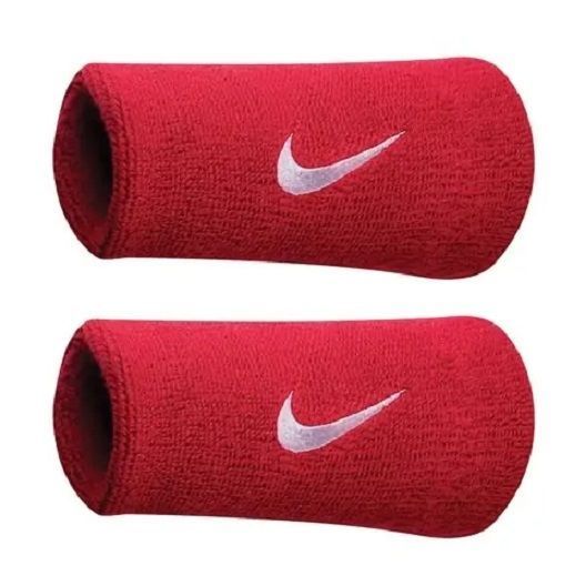 Muñequera Nike Premier Larga Roja X2 Tenis Padel-0