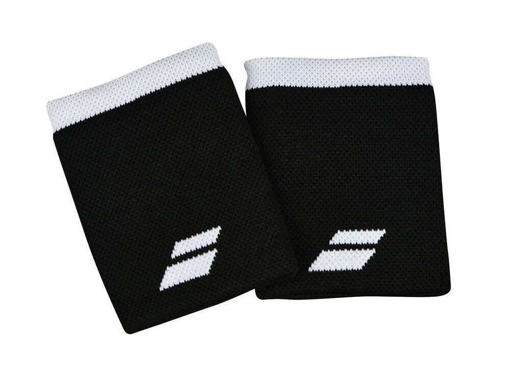 Muñequera Babolat Jumbo Negro/Blanco X2  Tenis/Padel-1