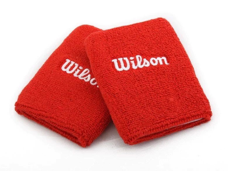 Muñequera Wilson Larga Roja X2 Tenis/Padel-0