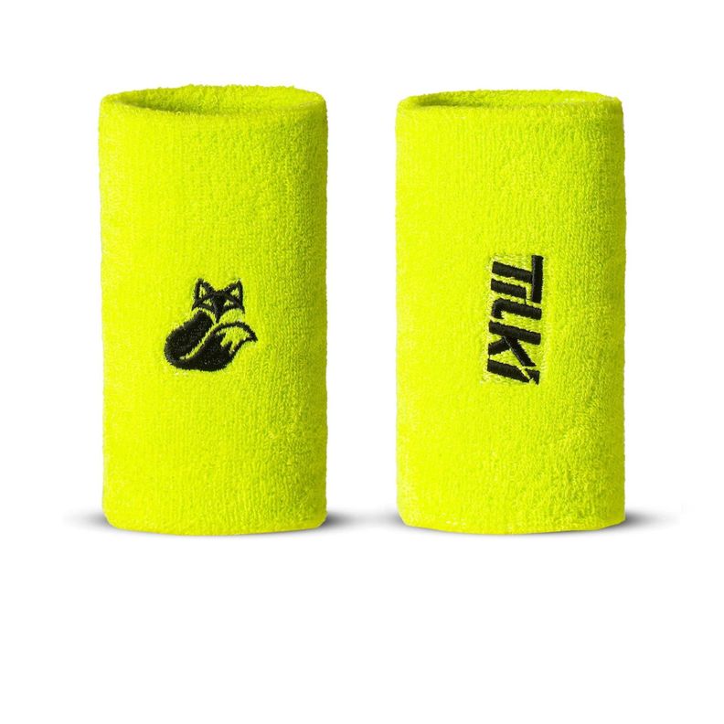 Muñequera Tilki Larga Terry Lehinde Fluor X2 Tenis Padel-0