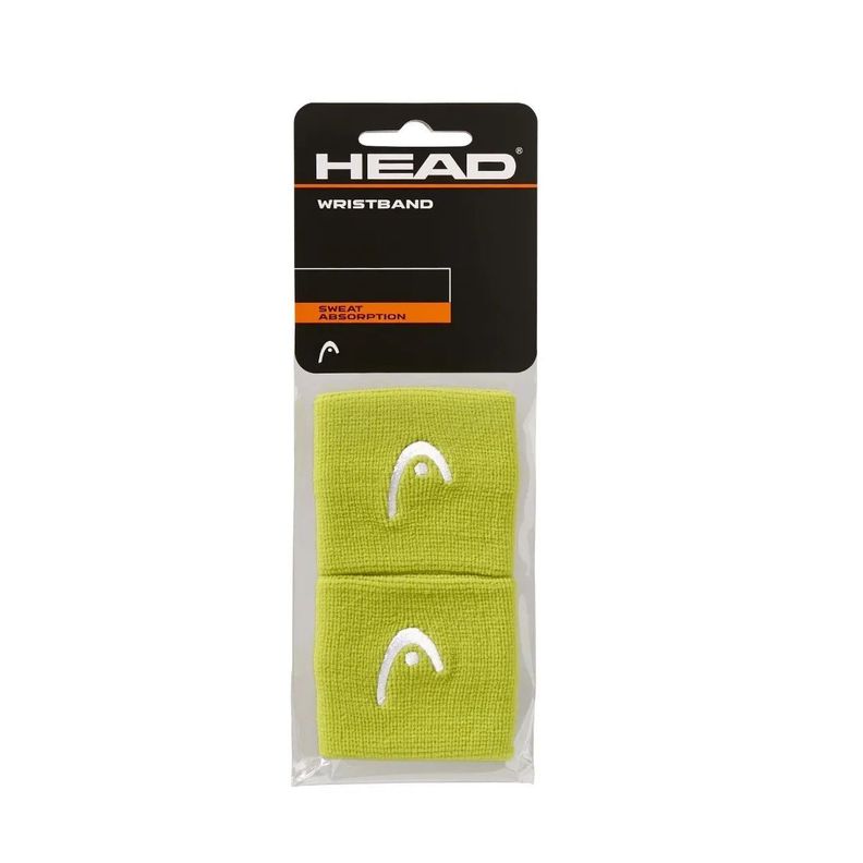 Muñequera Head 2.5'' Amarilla X2 Tenis Padel -0