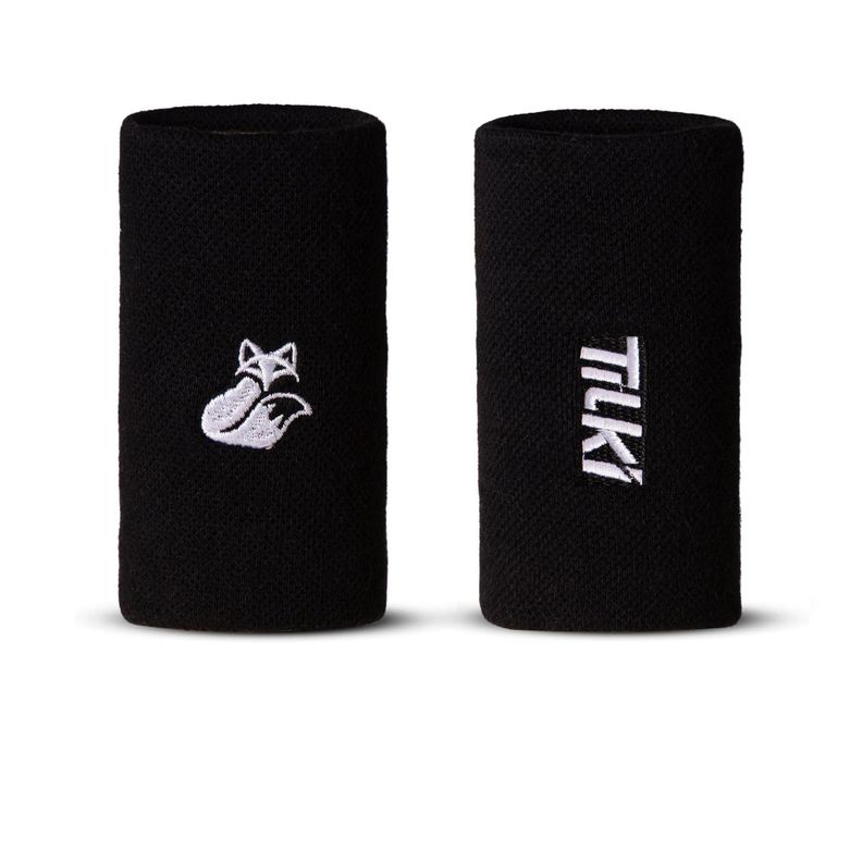 Muñequera Tilki Larga Pro Terry Blanca X2 Tenis Padel-1