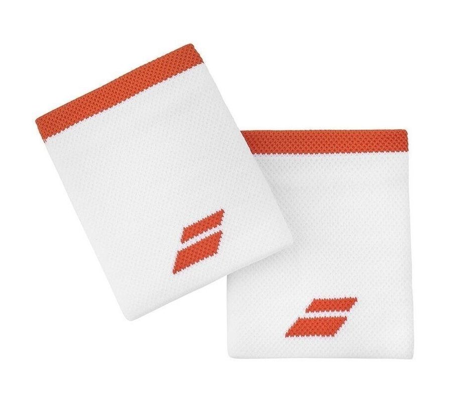 Muñequera Babolat Jumbo Blanco/Rojo X2 Tenis/Padel-1