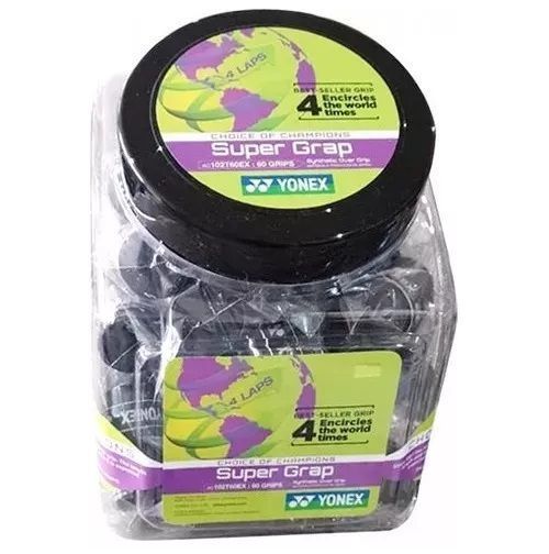 Jarro Overgrip Yonex Super Grap Negro X60  Tenis/Padel-0