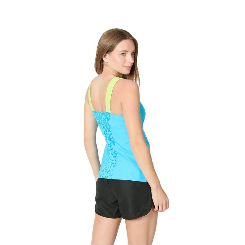 Polera Wilson Mujer Solana V Neck Celeste Tenis Padel-1
