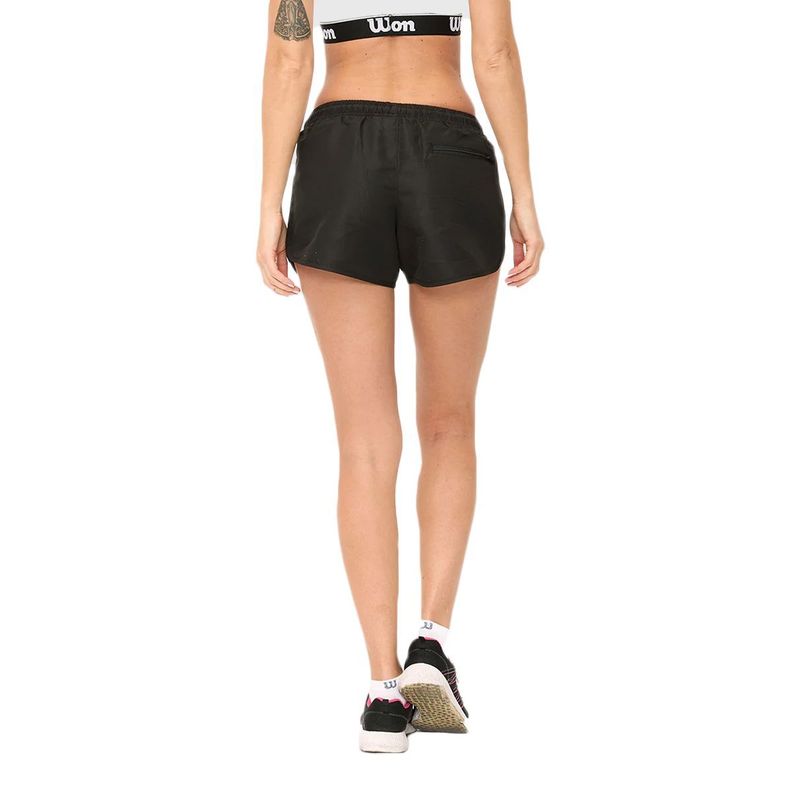 Short Wilson Microfibra Dama Negro-2