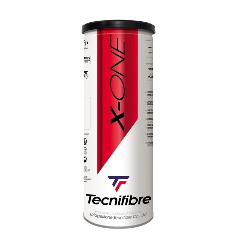 Tarro de Pelotas de Tenis Tecnifibre X-One X3-0