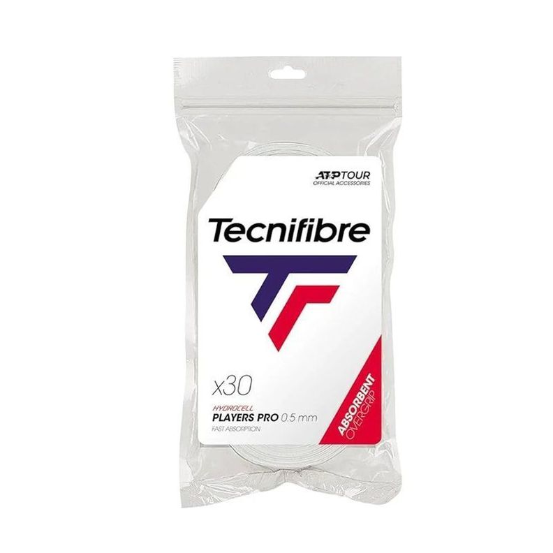 Overgrip Tecnifibre Players Pro Blanco X30 Tenis Padel